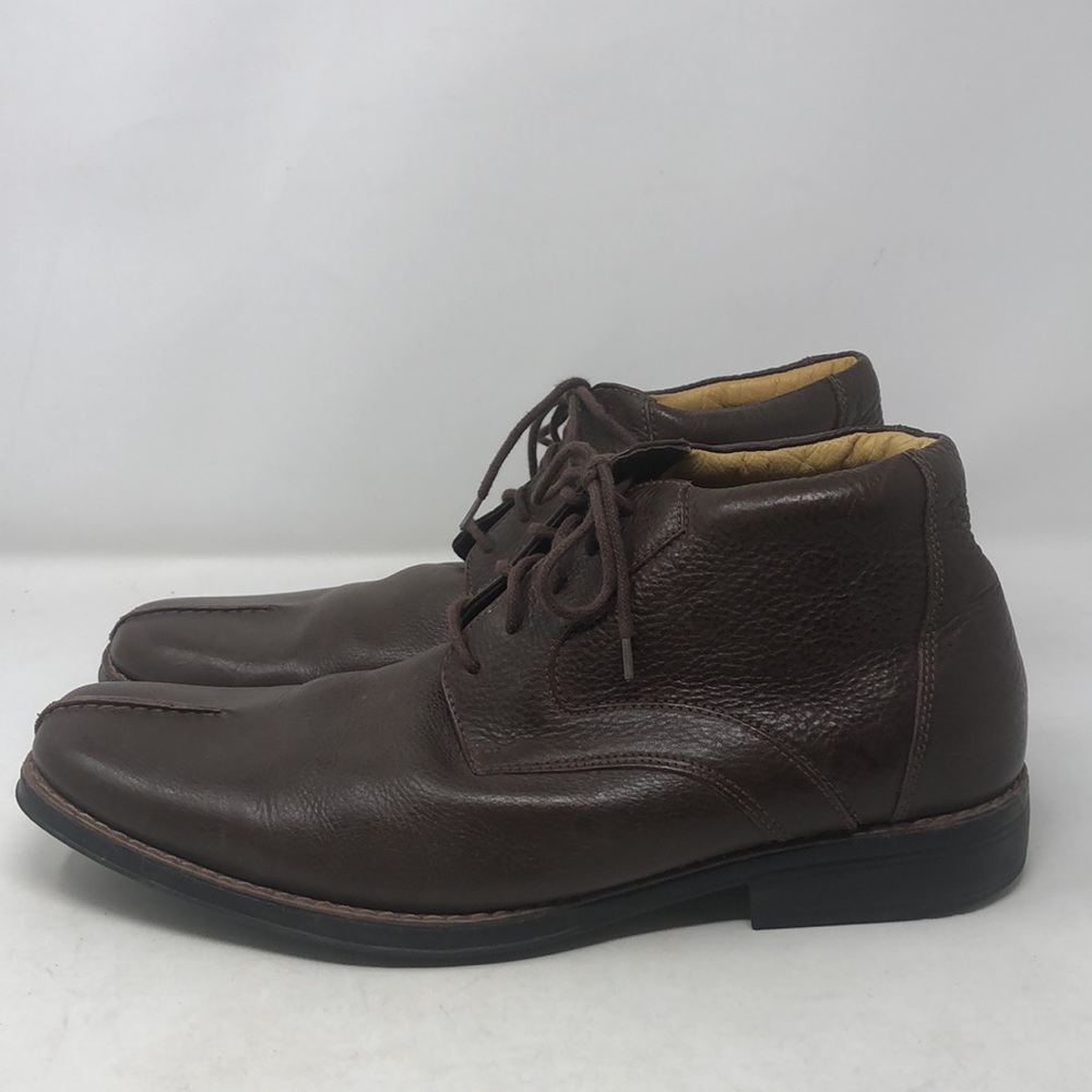 Sandro Comfort Soft and Gel Buttery Soft Chocolate Leather Chukka Boots - Picture 2 of 13